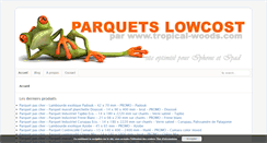Desktop Screenshot of parquets-lowcost.com